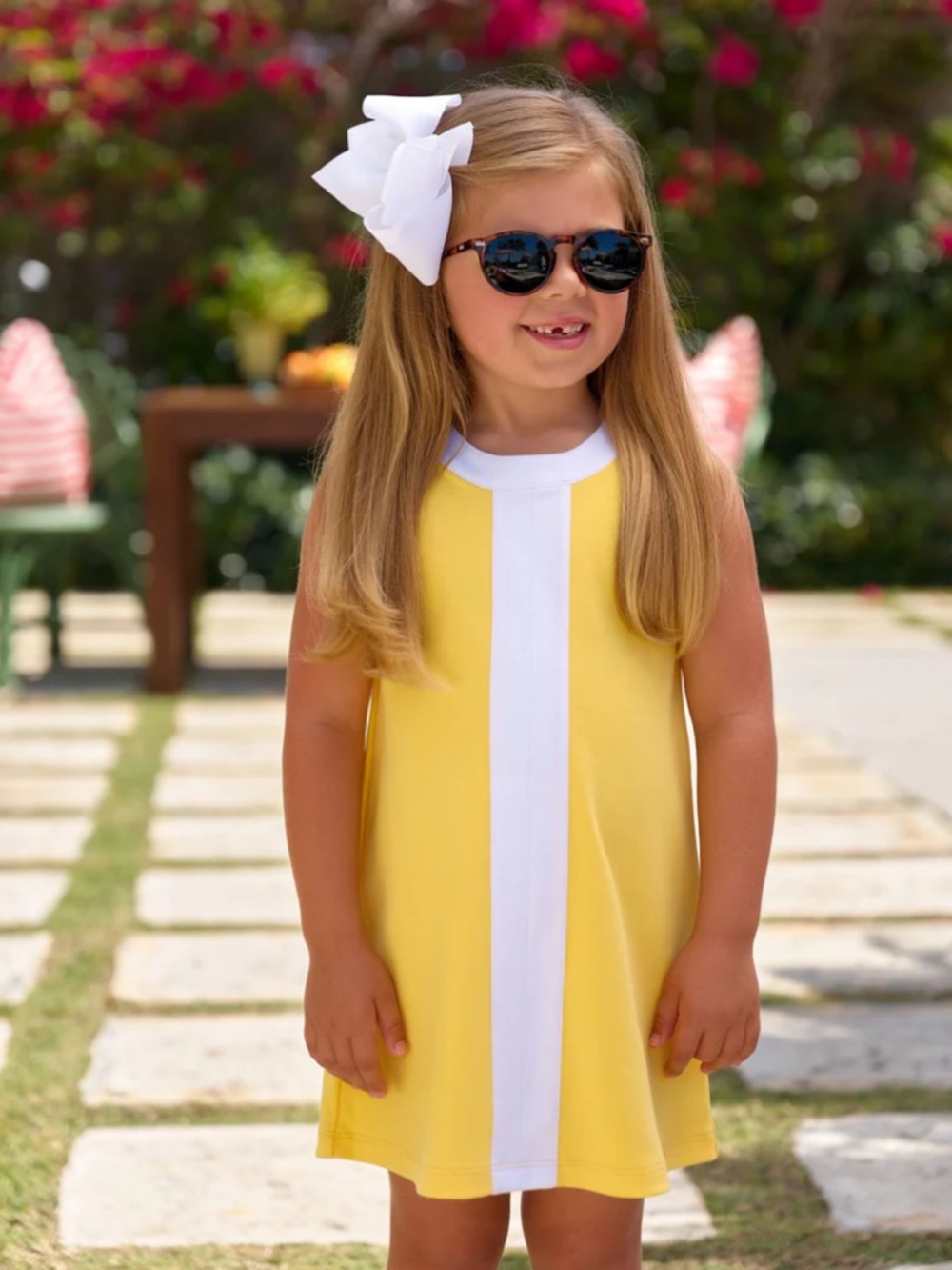 Rare Beaufort Bonnet Daisy Dress Yates Avenue Yellow with Worth Avenue White NWT
